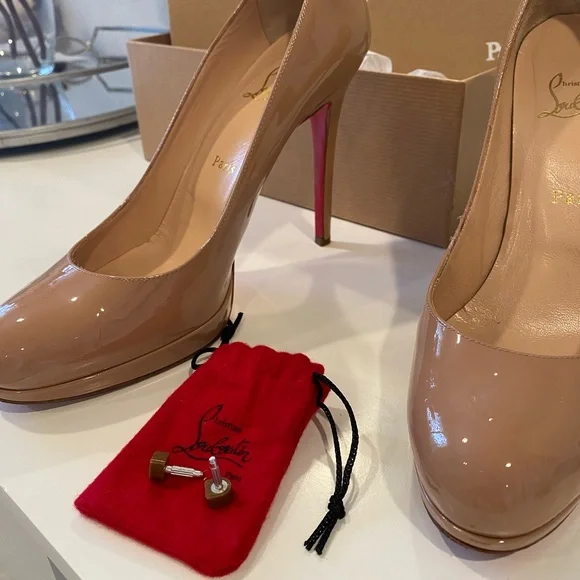 Christian Louboutin New Simple Pump 120 Patent in Calf -Size 39 - Picture 9 of 14